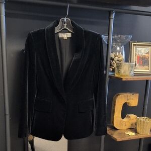 Tahari Black Velvet Blazer